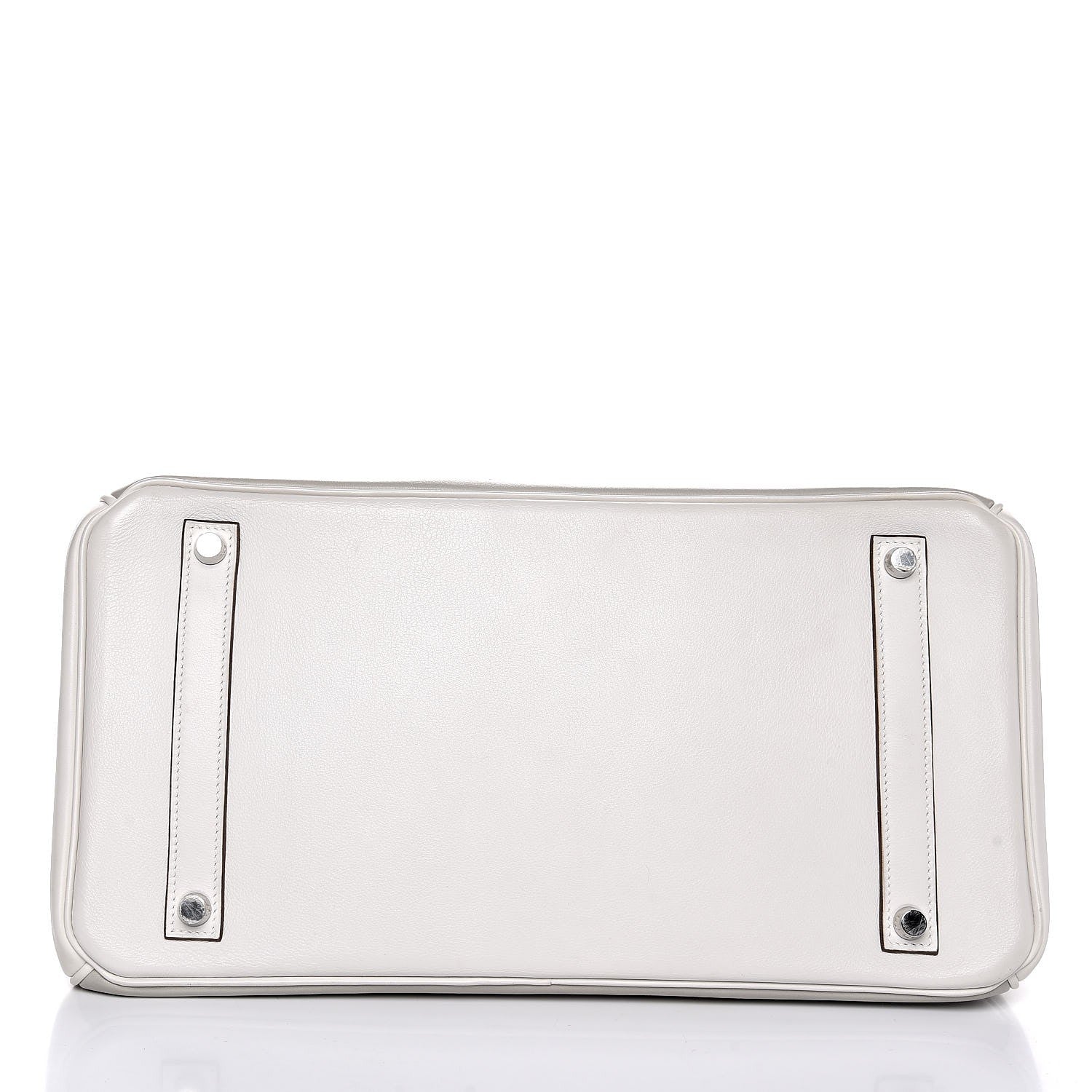 Hermes Swift Ghillies Birkin 35 White Gris Perle 7 of 34