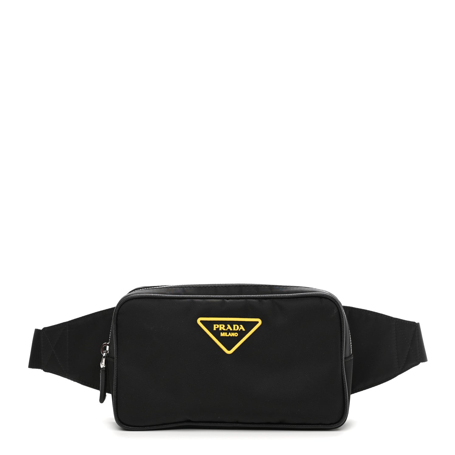Prada Tessuto Nylon Soft Calf Belt Bag Black 1 of 10