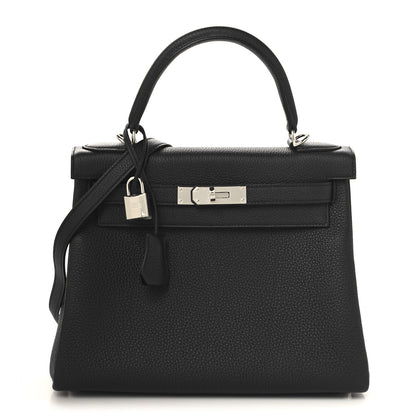 Hermes Togo Kelly Retourne 28 Black 1 of 11