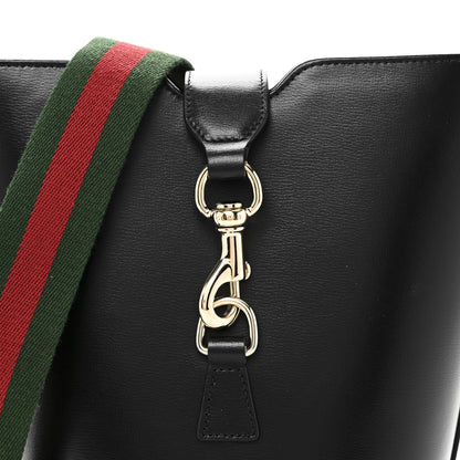 Gucci Tritone Calfskin Web Mini Ophidia Bucket Bag Black 8 of 10