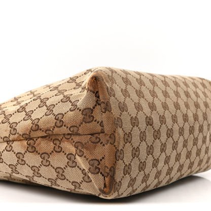 Gucci Monogram Web Medium Flat Messenger Bag Brown 9 of 10