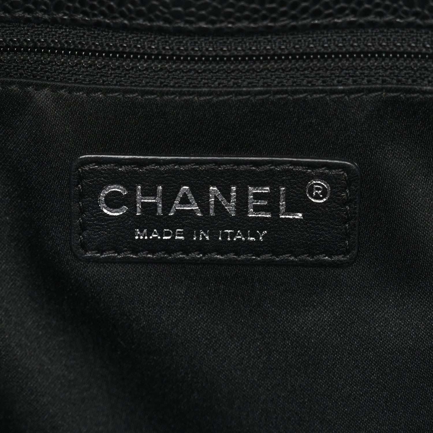 Chanel Caviar Quilted Vertical Grand Shopping Tote GST Black 5 of 9
