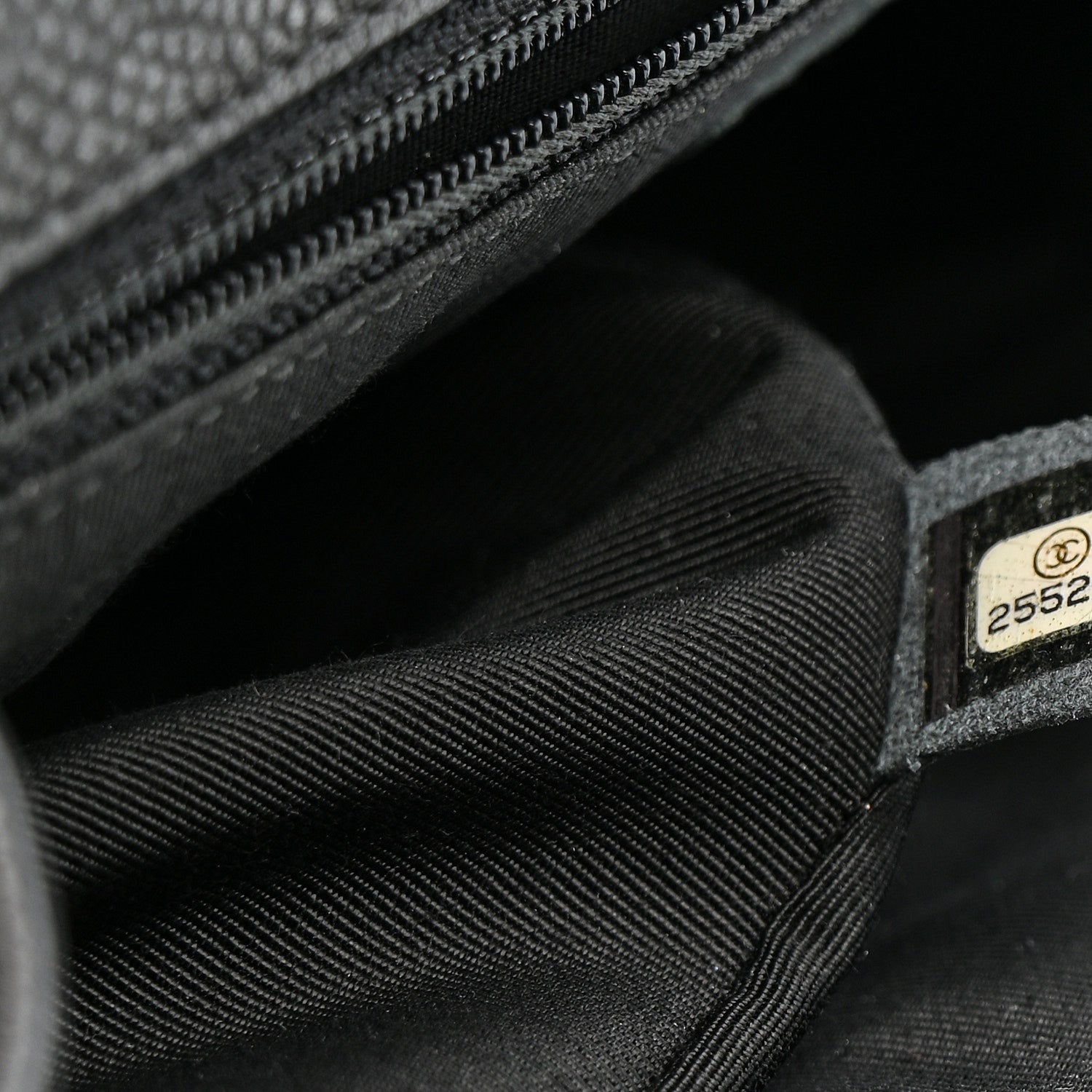 Chanel Caviar Chevron Quilted Puffy CC Flap Black 7 of 10