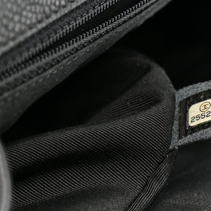 Chanel Caviar Chevron Quilted Puffy CC Flap Black 7 of 10