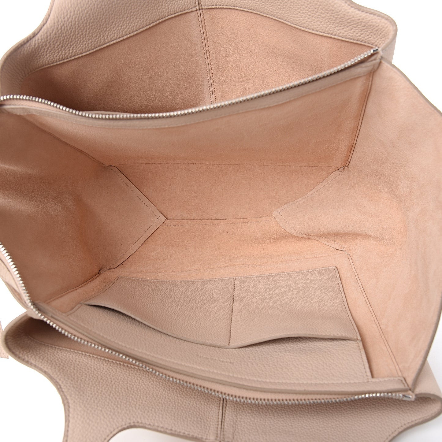 Baby Grained Calfskin Small Tri-Fold Bag Powder
