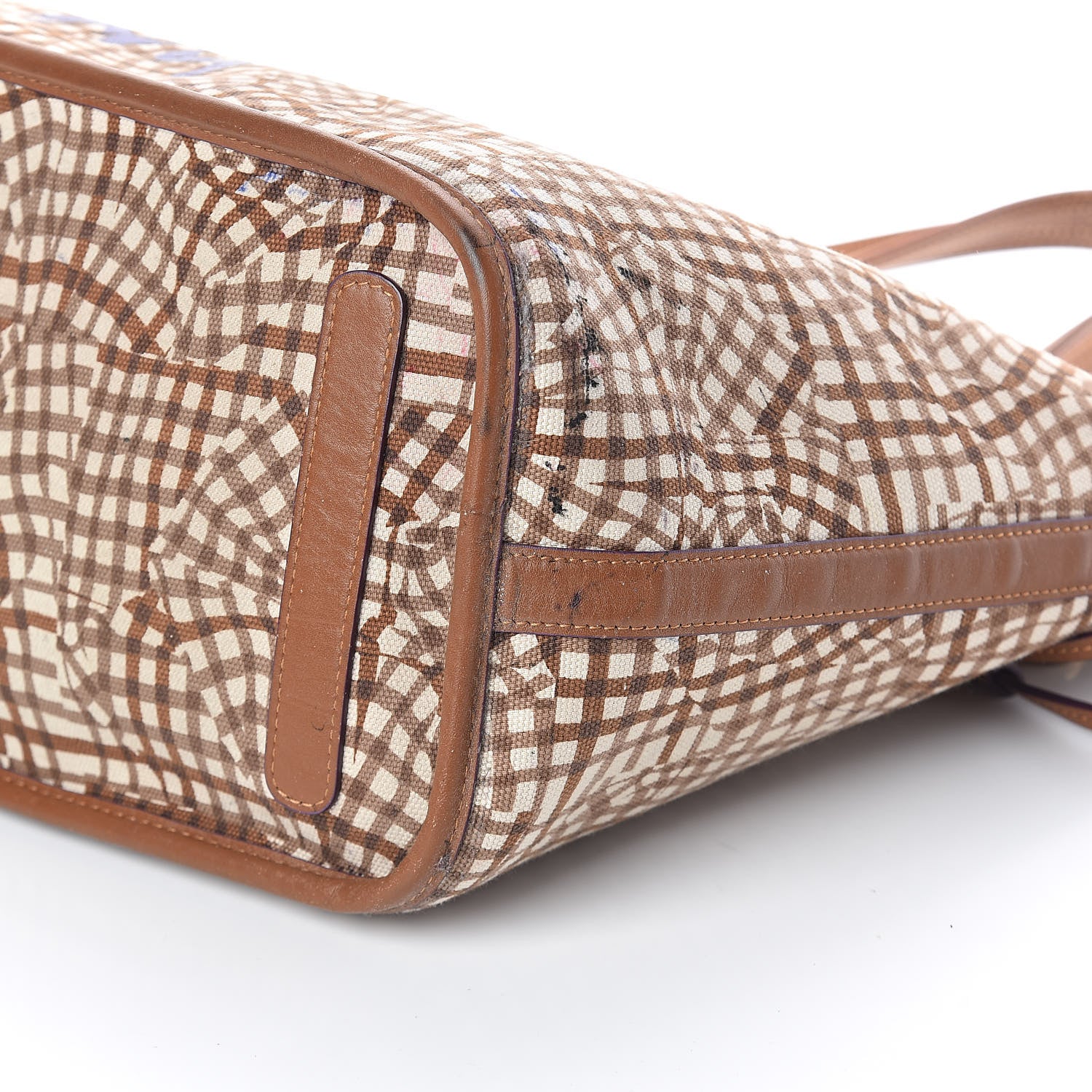 MCM Visetos Medium Liz Reversible Shopper Tote Cognac 13 of 20
