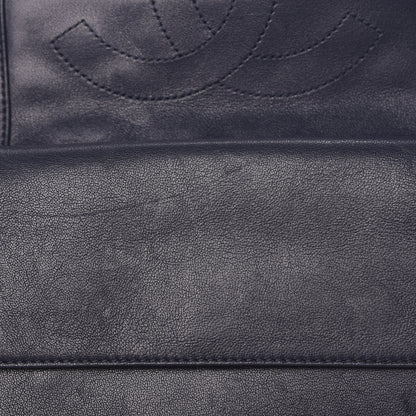Chanel Sheepskin Quilted Medium Vintage Mademoiselle Flap Dark Navy 14 of 18