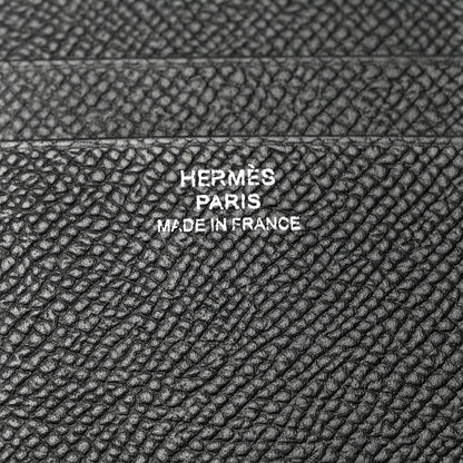 Hermes Epsom MC2 Euclide Card Holder Case Black 6 of 8