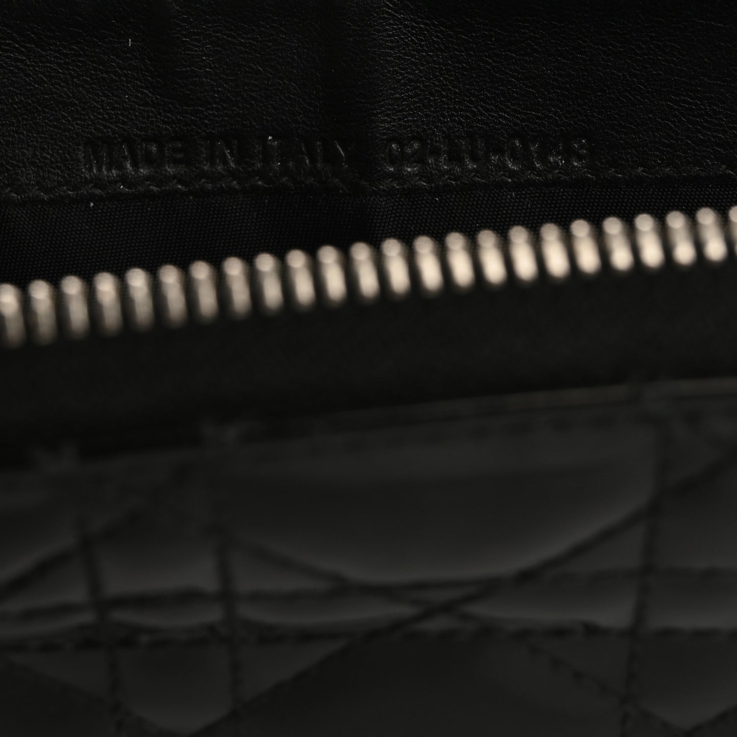 Patent Cannage Lady Dior Continental Zip Wallet Black