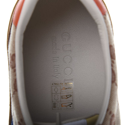 Gucci GG Monogram Suede Web Mens G74 Sneakers 10.5 Beige Ruggine Cuir 7 of 10
