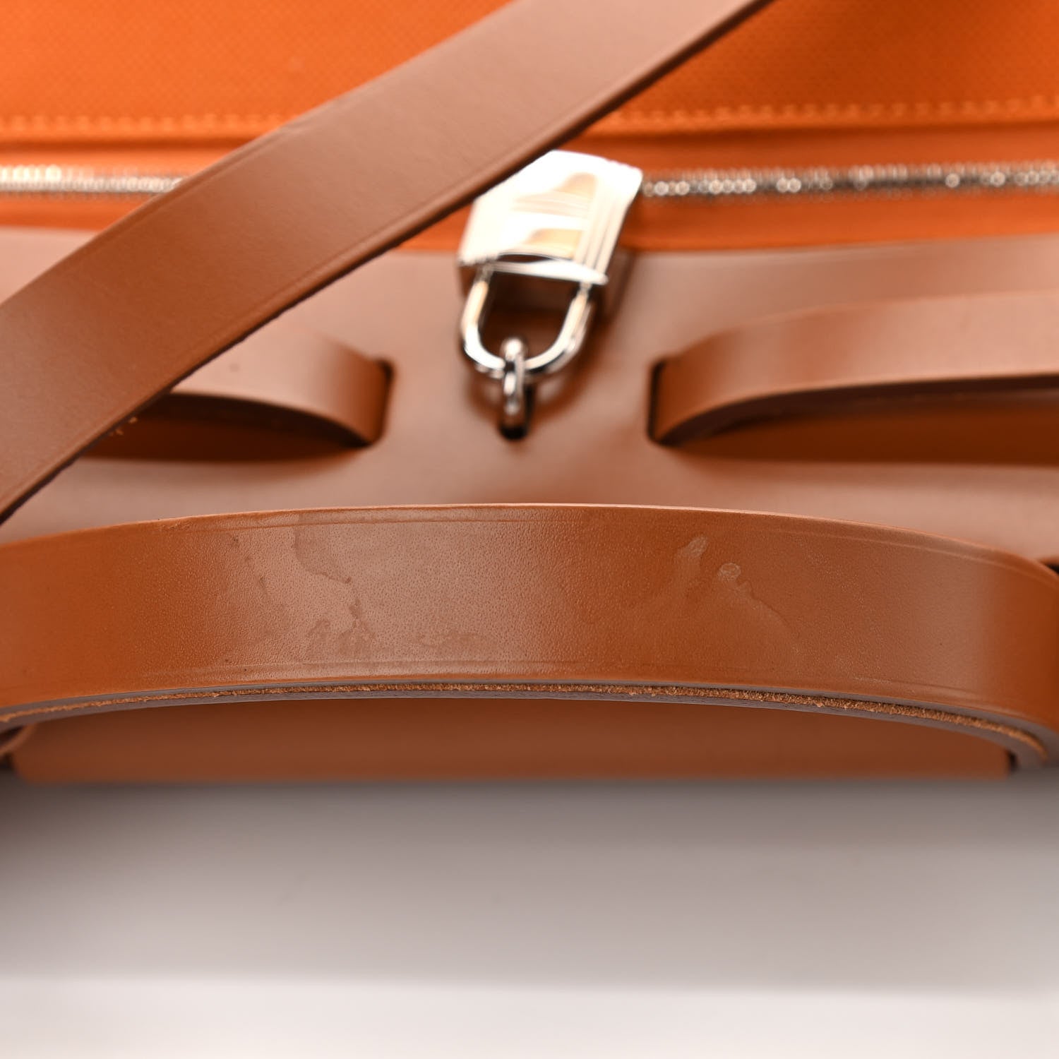 Hermes Toile Vache Hunter Herbag Zip 31 PM Orange 14 of 15