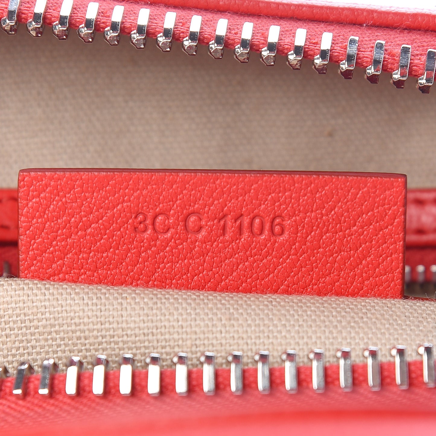 Sugar Goatskin Mini Antigona Medium Red