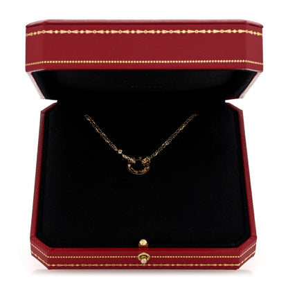 Cartier 18K Yellow Gold 2 Diamond LOVE Necklace 5 of 5