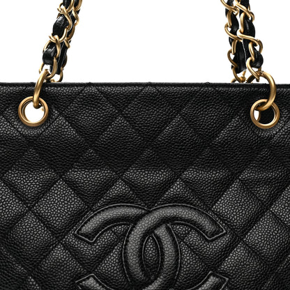 Chanel Caviar Quilted Petit Timeless Tote PTT Black 8 of 14
