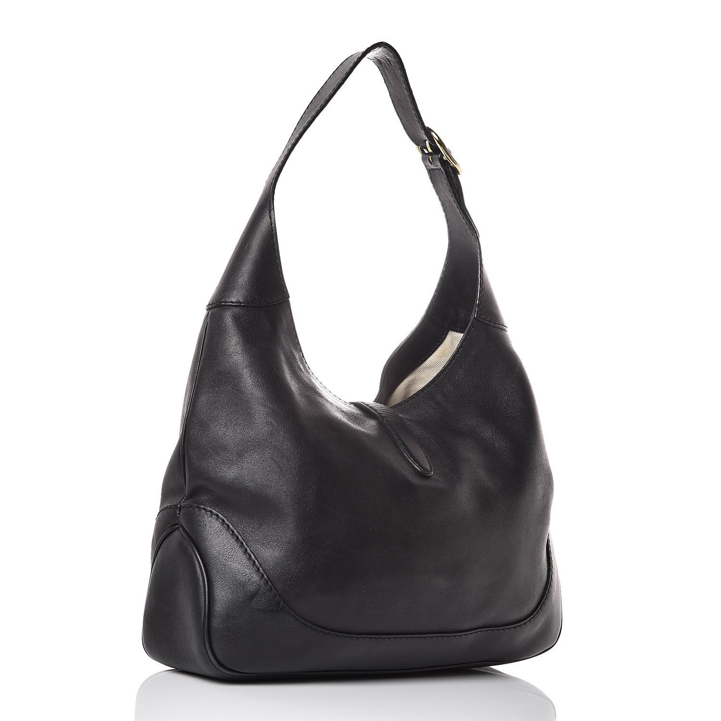 Calfskin Medium New Jackie Shoulder Bag Black