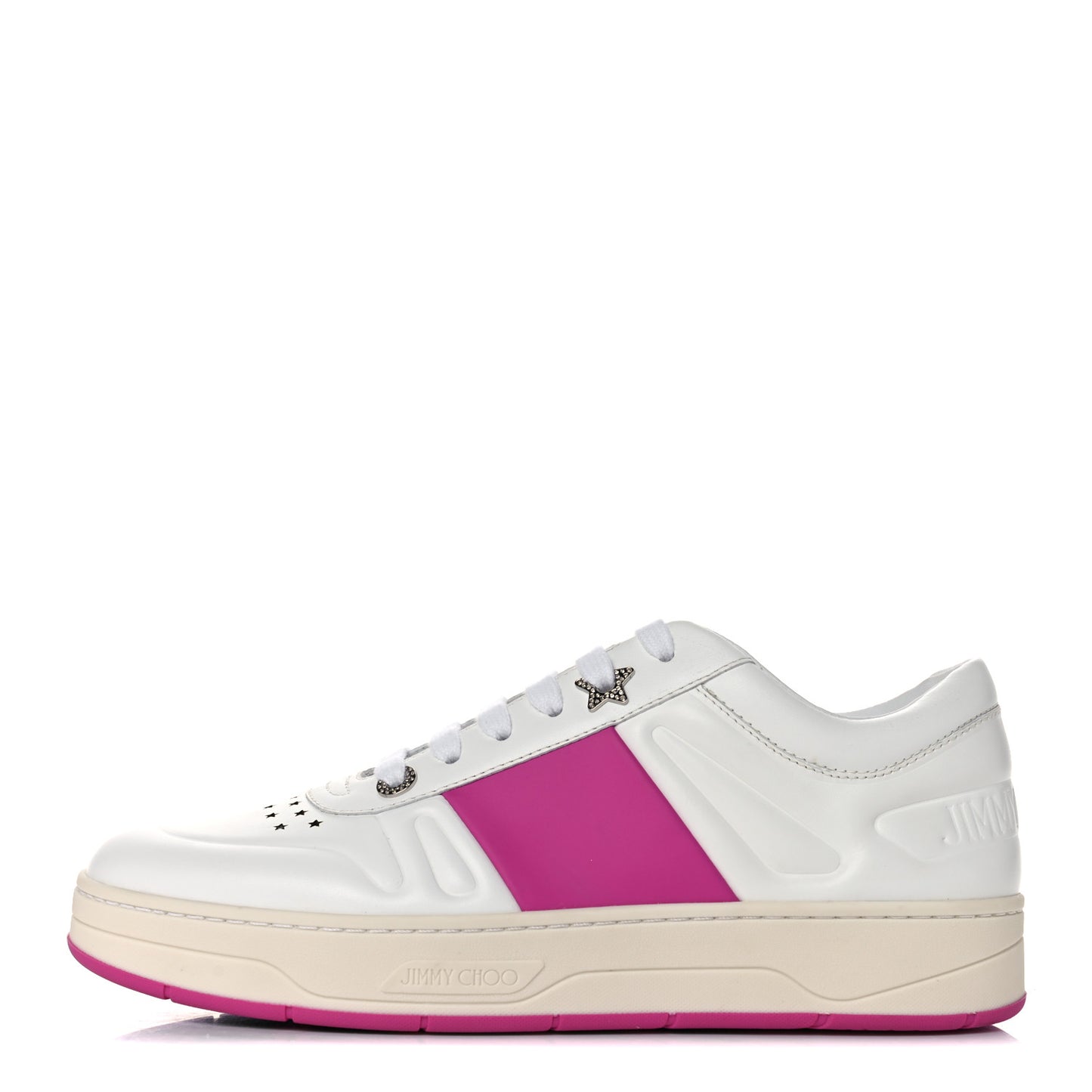 Calfskin Sneakers 40 White Pink