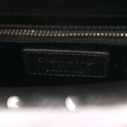 Christian Dior Satin Sequin Gradient Mini Lady Dior Black Silver 6 of 10