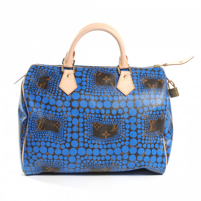 Louis Vuitton Monogram Kusama Town Speedy 30 Blue 1 of 6