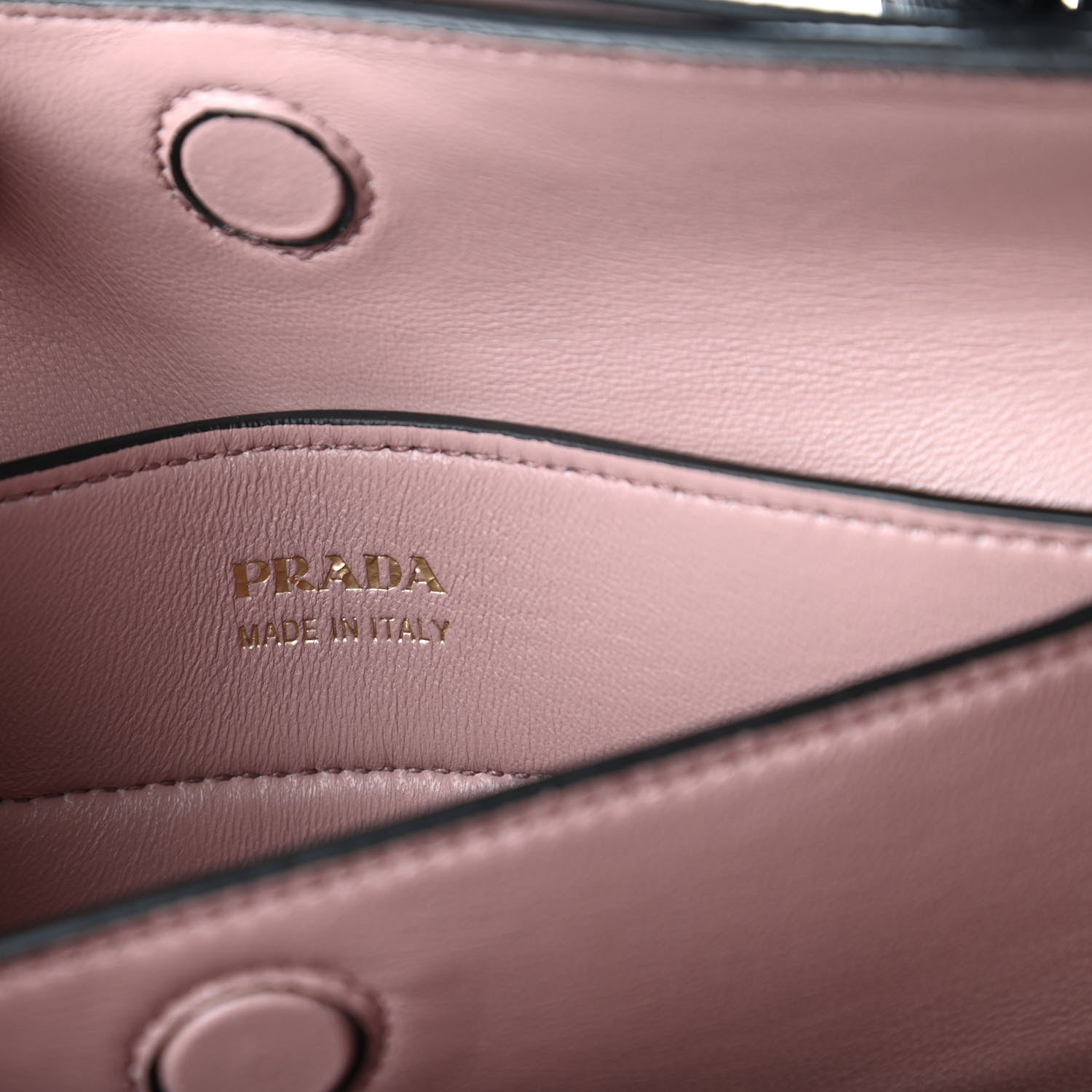Prada Saffiano Cuir Large Double Bag Black Mughetto 8 of 9