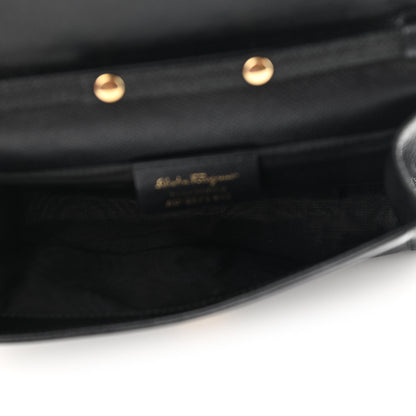 Salvatore Ferragamo Calfskin Vara Bow Mini Bag Black 5 of 9