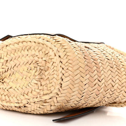 Loewe Raffia Small Basket Tote Bag Natural Tan 8 of 8
