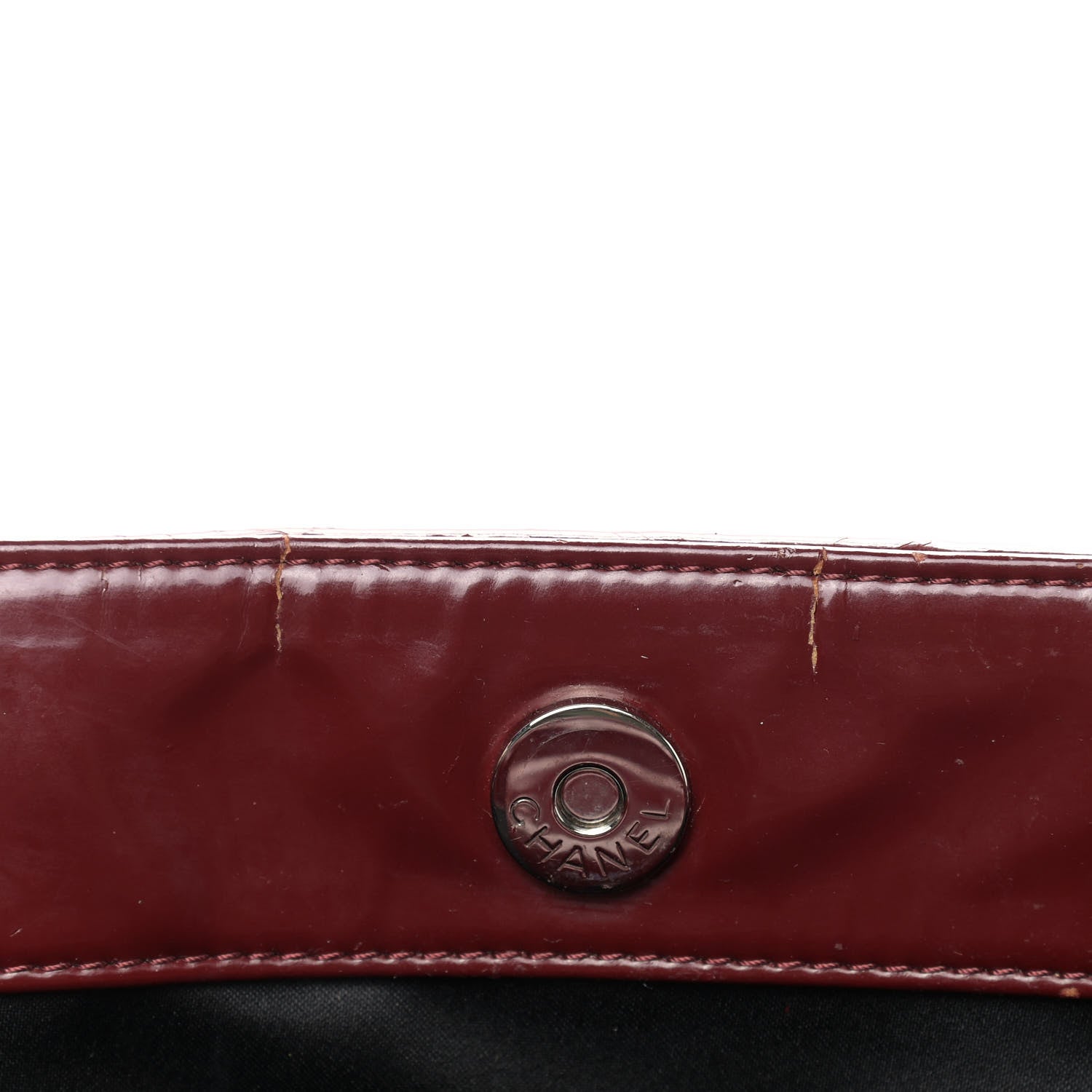Chanel Vinyl Coco Ming Tote Dark Red 17 of 19