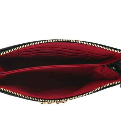 Chanel Shiny Goatskin Quilted Small Chanel 19 Pouch With Handle Black 5 of 7