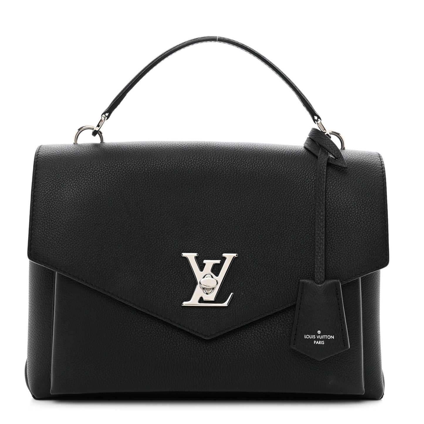Soft Calfskin My Lockme Top Handle Black