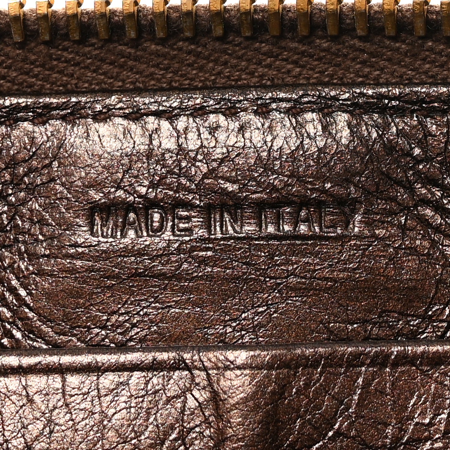 Prada Vitello Shine Zip Around Wallet Brown 7 of 8