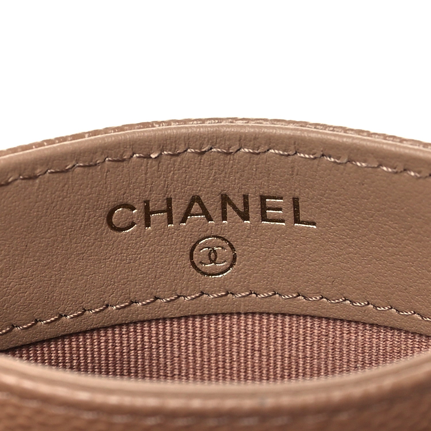 Chanel Caviar Quilted Multi Chain Card Holder Beige 6 of 10