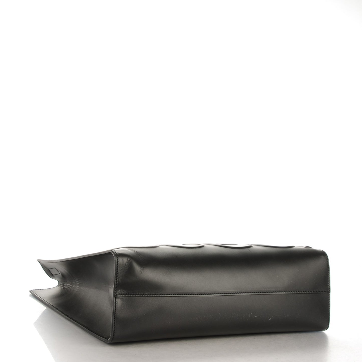 Calfskin Embossed Medium XL Tote Black