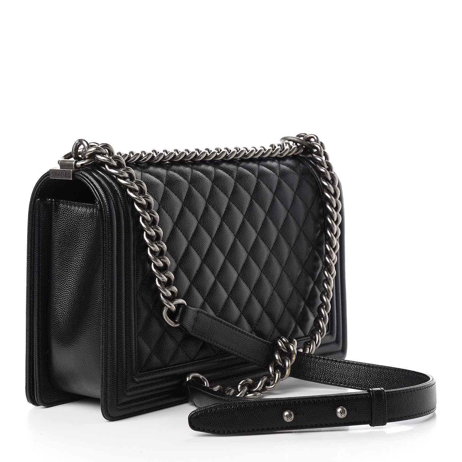 Chanel Caviar Quilted New Medium Boy Flap Black 3 of 11