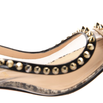 Christian Louboutin Patent Cosmo PVC Manovra 70 Pumps 37.5 White Smoke 9 of 14