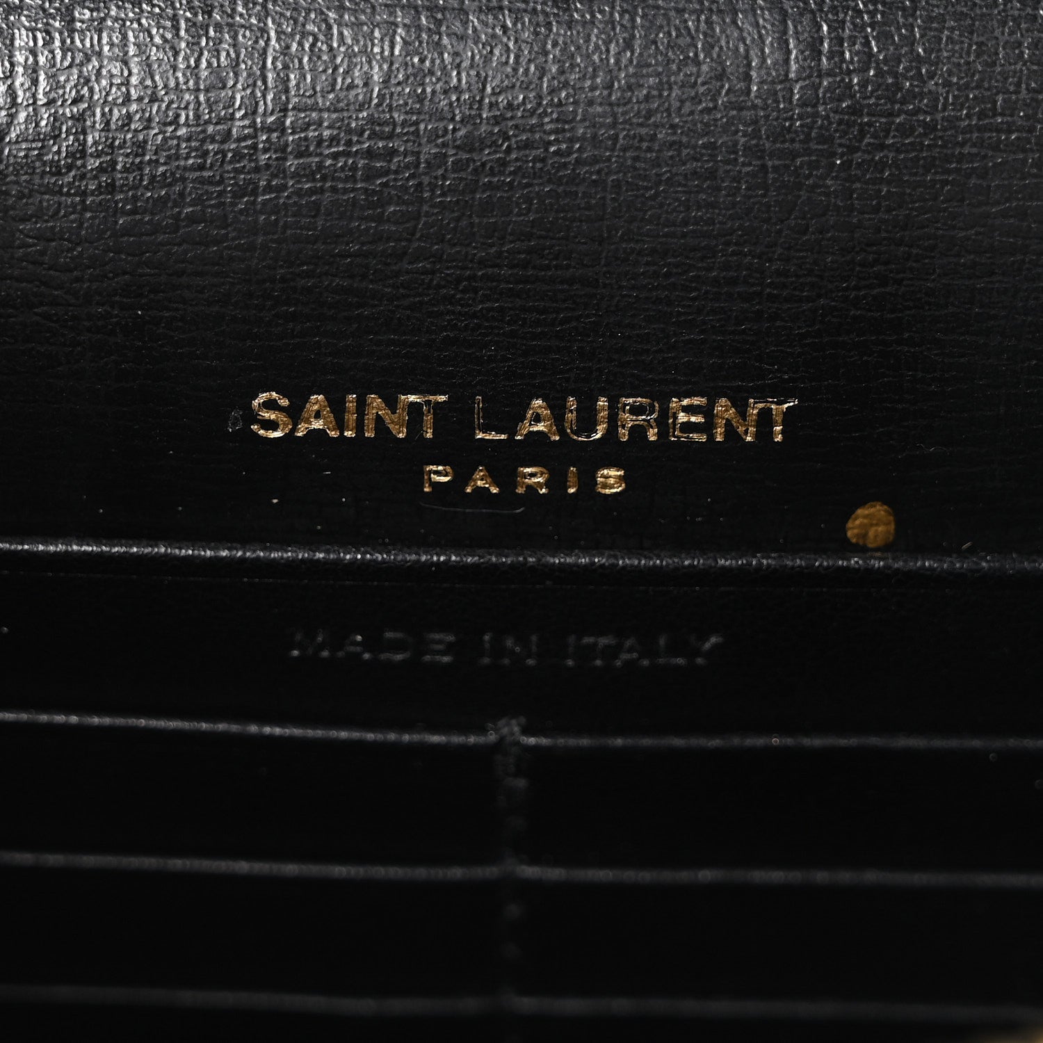 Saint Laurent Calfskin Monogram Sunset Chain Wallet Black 6 of 9