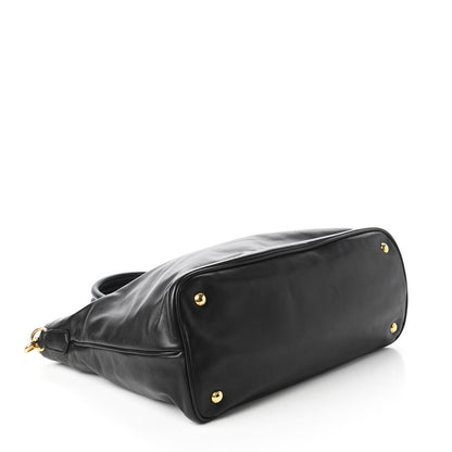 Prada Soft Calfskin Shopping Tote Black 4 of 11