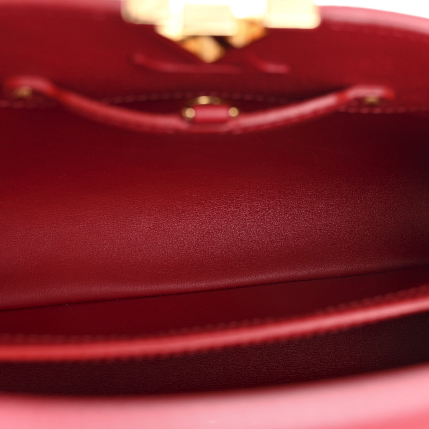 Louis Vuitton Taurillon Capucines BB Scarlet Red 5 of 12