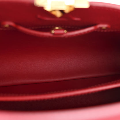 Louis Vuitton Taurillon Capucines BB Scarlet Red 5 of 12
