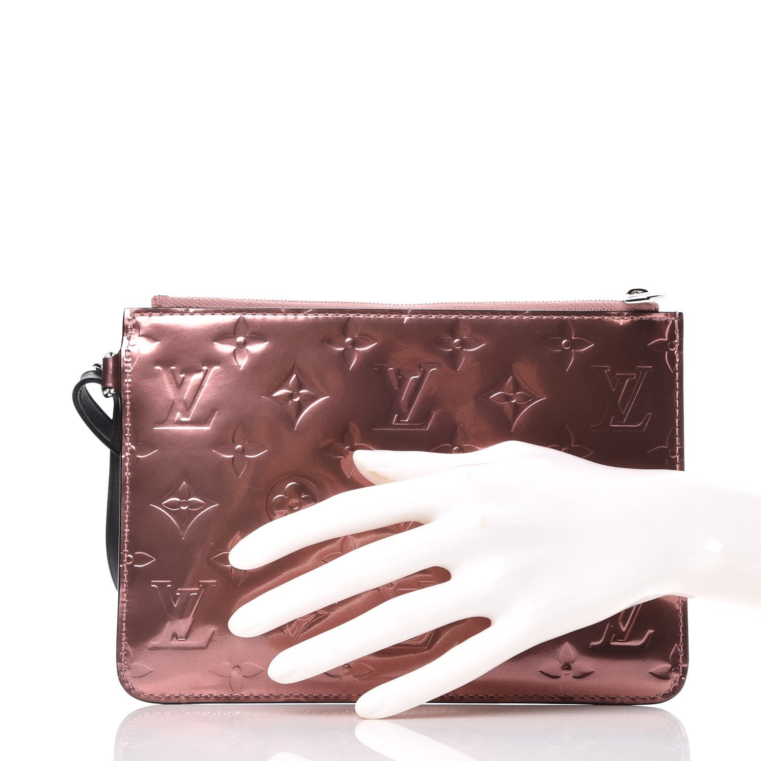 Louis Vuitton Vernis Long Beach Neverfull PM Pochette Rose Cuivre 2 of 6