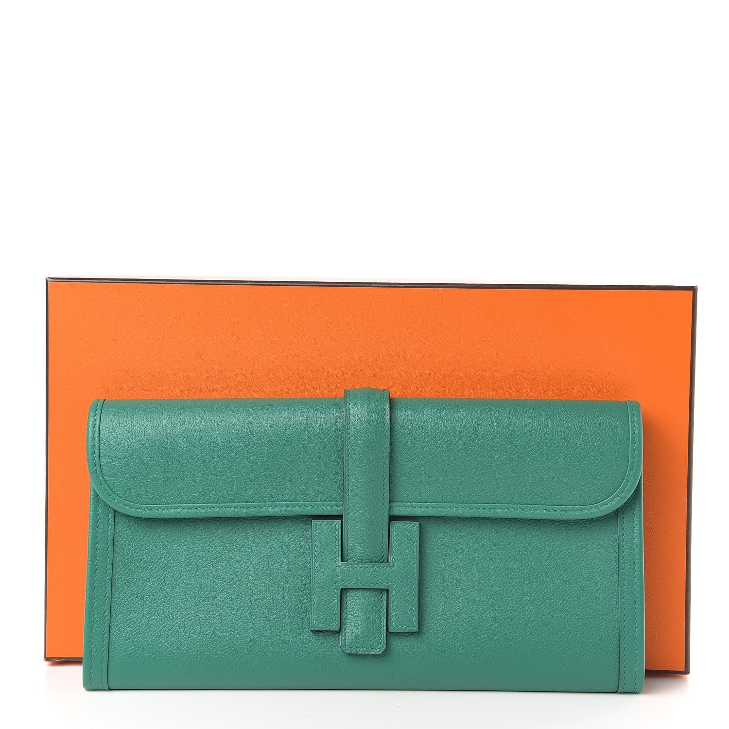 Hermes Evercolor Jige Elan 29 Clutch Vert Vertigo 8 of 8