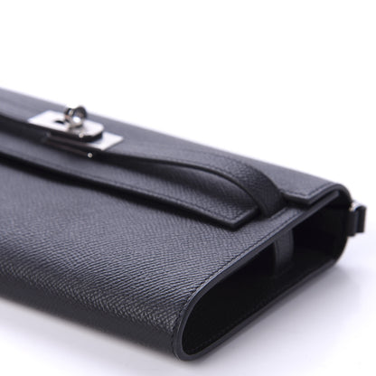Hermes Epsom Kelly Wallet To Go Black 7 of 10