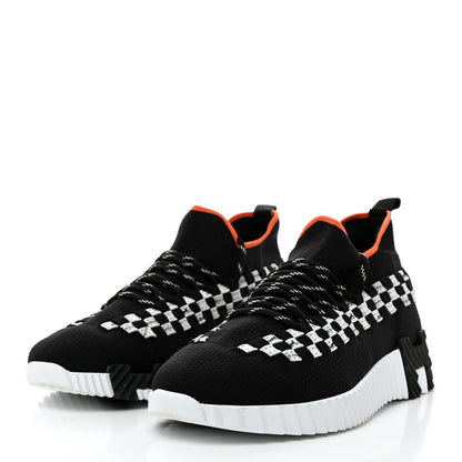 Hermes Flex Maille Bolduc Sneakers 36.5 Black White 3 of 7