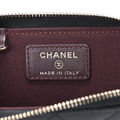 Chanel Caviar Quilted Zipped Key Holder Case Black 5 of 8