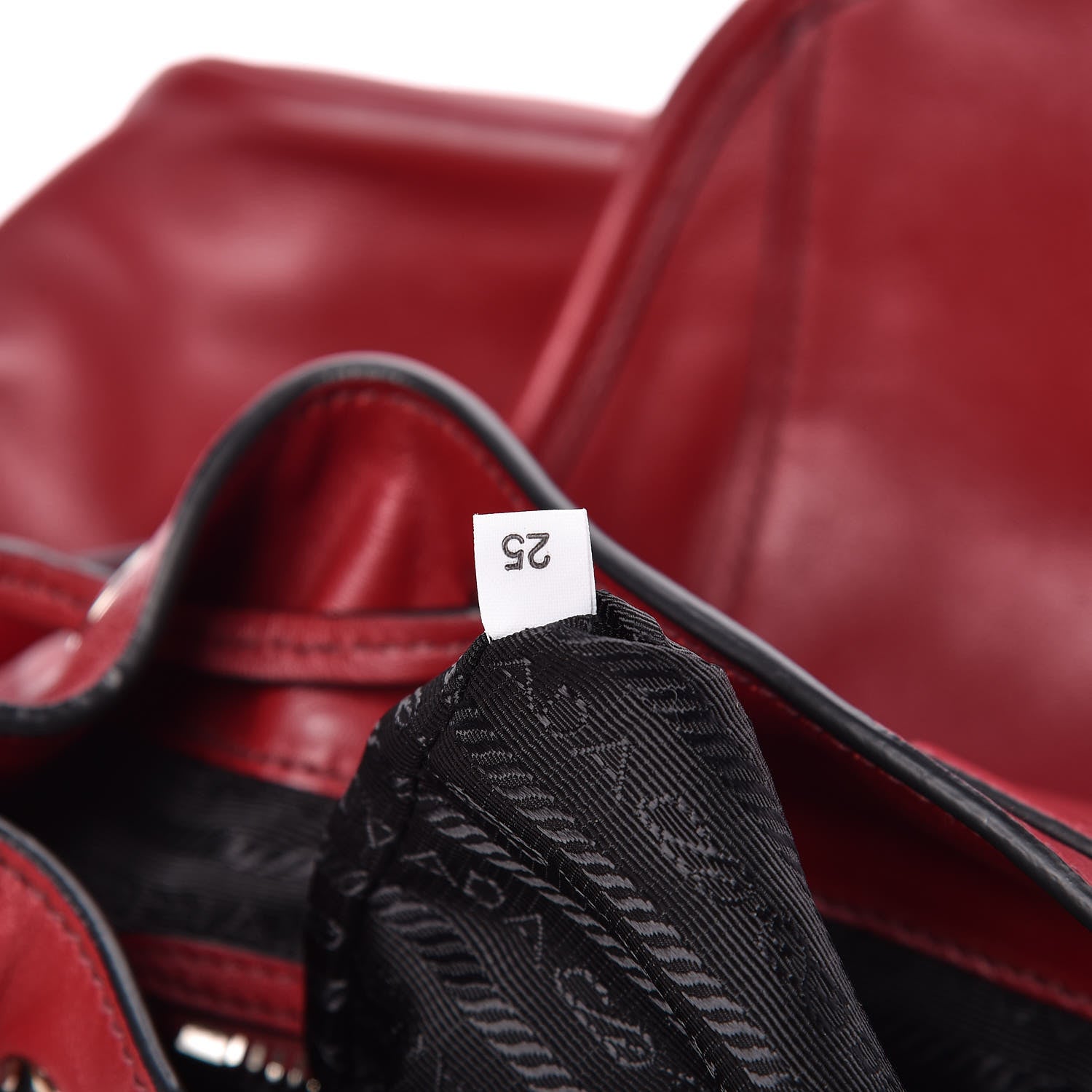 Prada Soft Calf Shoulder Bag Rubino 7 of 10
