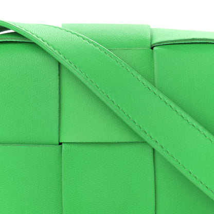 Bottega Veneta Lambskin Maxi Intrecciato Extra Mini Cassette Crossbody Bag Parakeet 7 of 9
