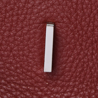 Hermes Taurillon Clemence Birkin 35 Rouge H 29 of 41