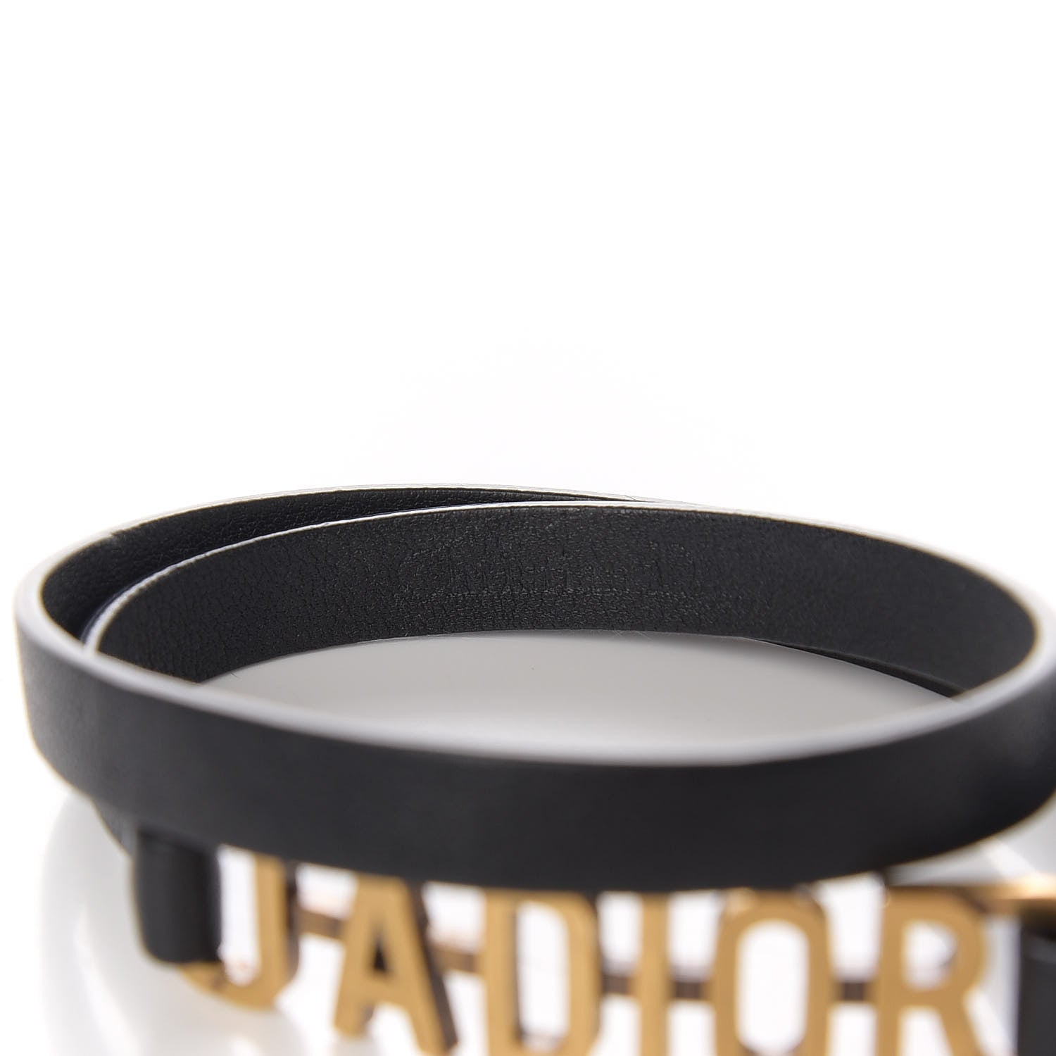 Christian Dior Calfskin J'adior Double Bracelet Black 3 of 6
