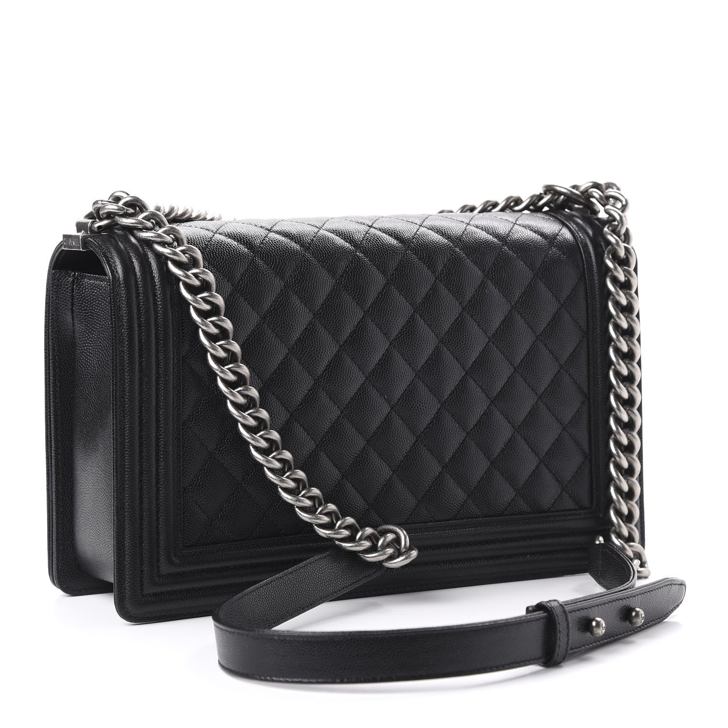 Chanel Caviar Quilted New Medium Boy Flap Black 3 of 10