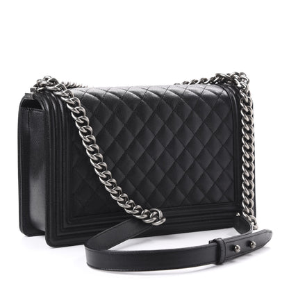 Chanel Caviar Quilted New Medium Boy Flap Black 3 of 10