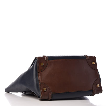 Celine Smooth Calfskin Mini Tri-Color Luggage Navy 4 of 17