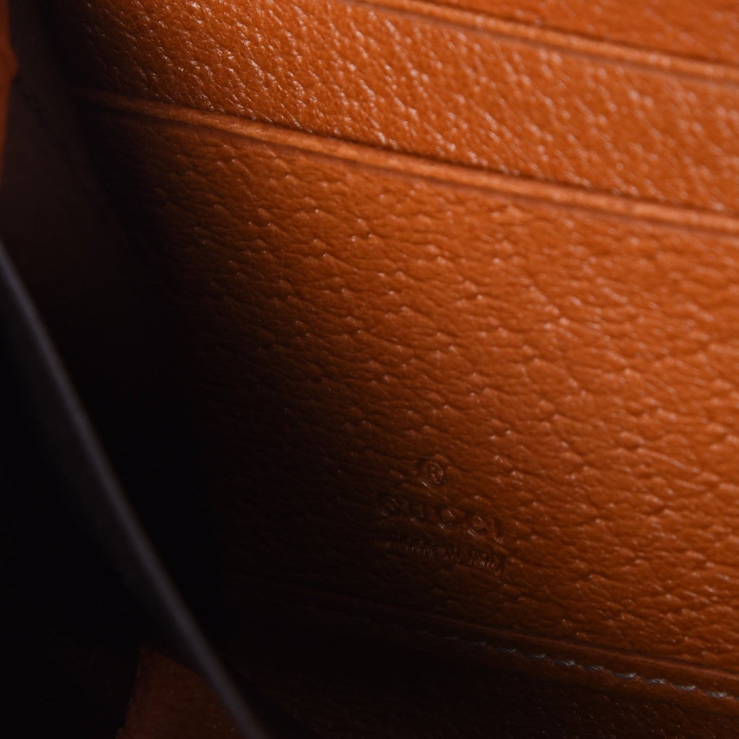 Monogram Metal Bar Zip Around Wallet Tan